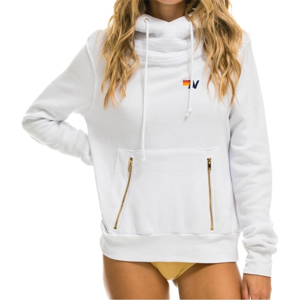 Aviator Nation White Ninja Hoodie